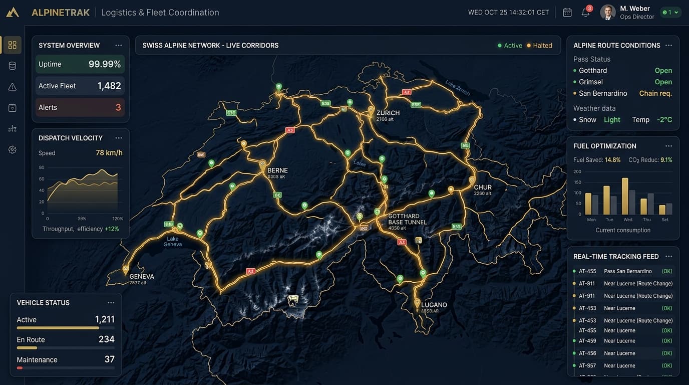 Real-Time Fleet & Dispatch Portal